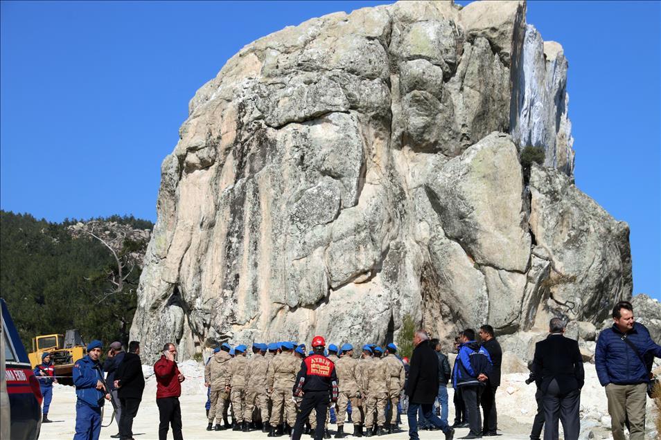 Muğla'da maden sahasında heyelan