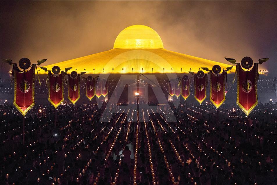 Makha Bucha Festival in Bangkok, Thailand - 19 Feb 2019