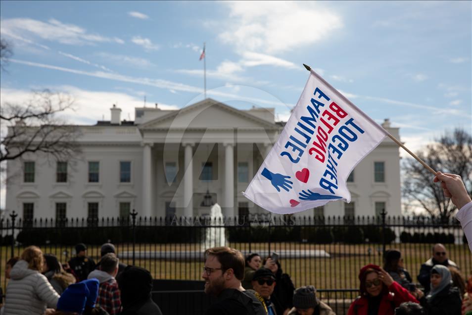 Protest in front of White House