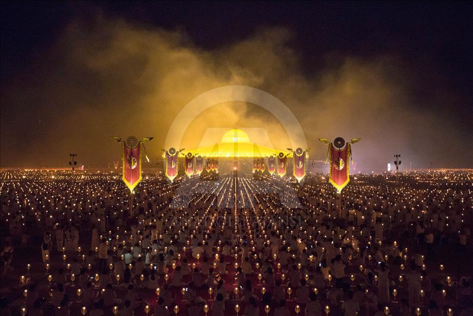 Makha Bucha Festival in Bangkok, Thailand - 19 Feb 2019