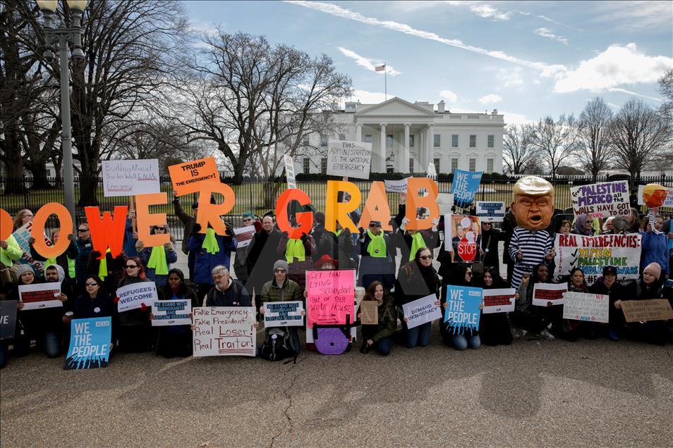 Protest in front of White House