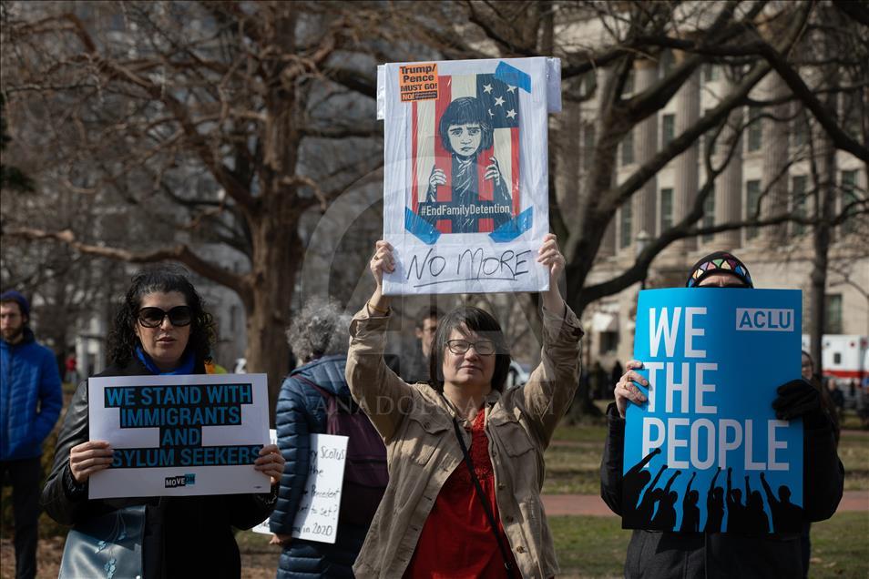 Protest in front of White House