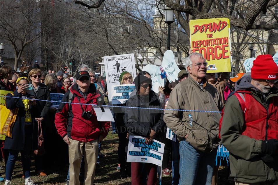 Protest in front of White House