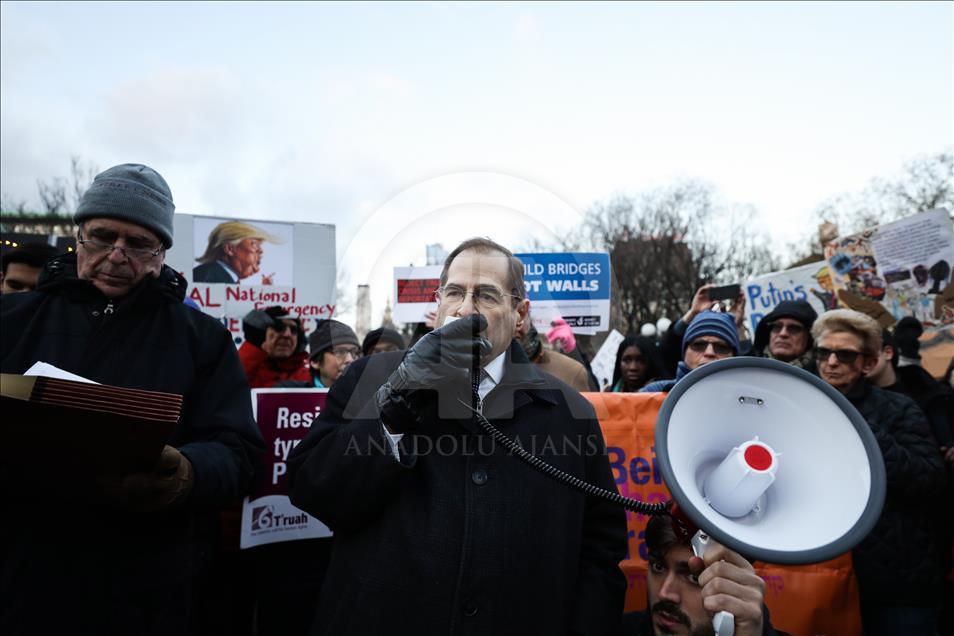 President's Day protest against Trump in New York
