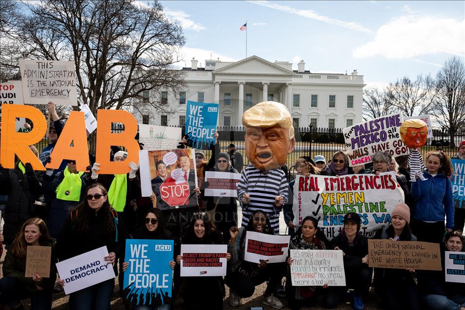 Protest in front of White House