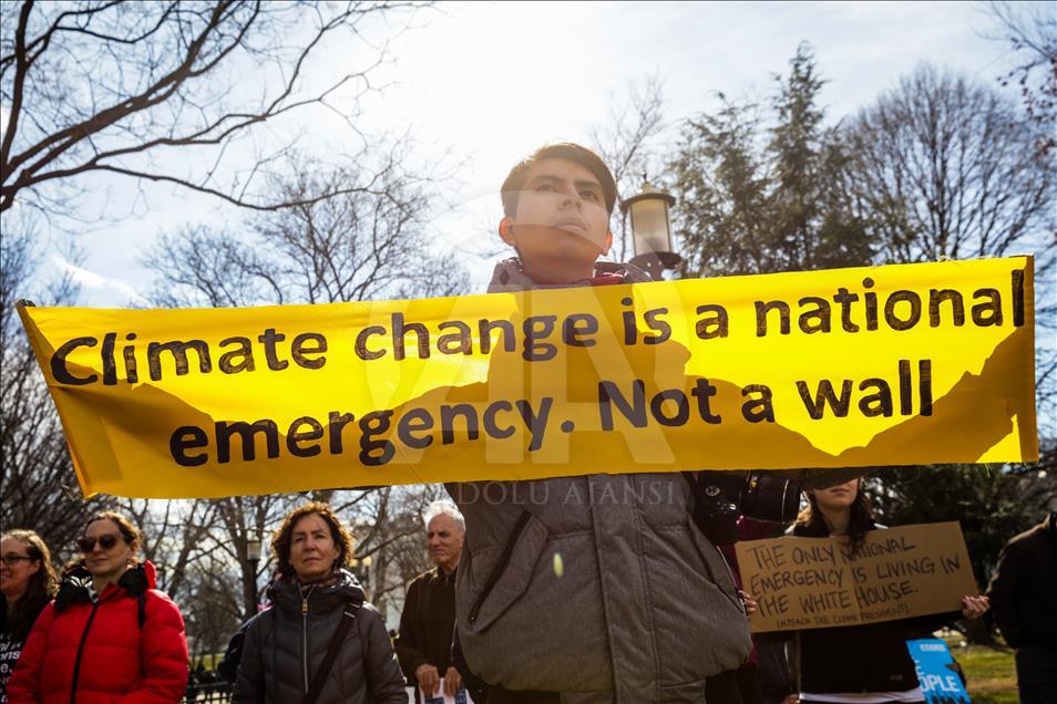Protest in front of White House