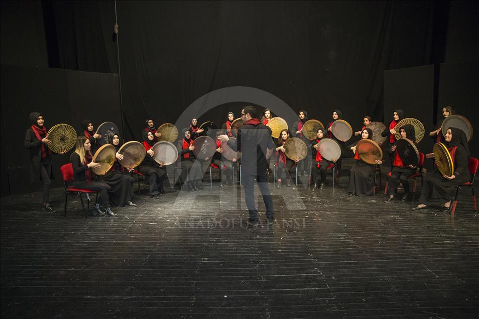 Frame drum music course in Turkey's Diyarbakir