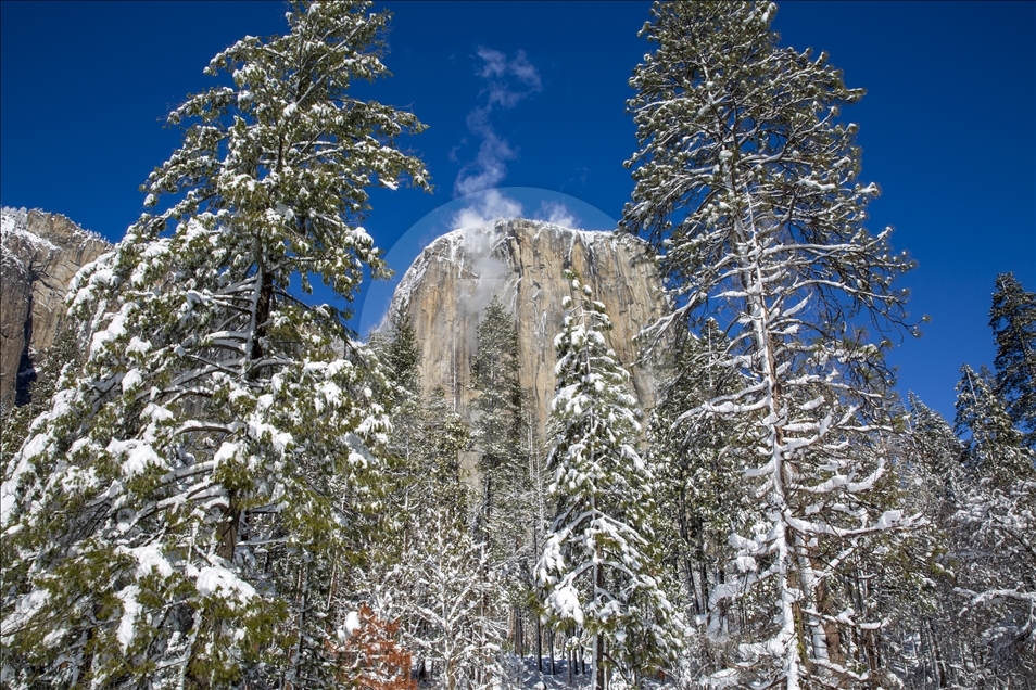 Ji Gera Yosemiteê dîmenên zivistanê