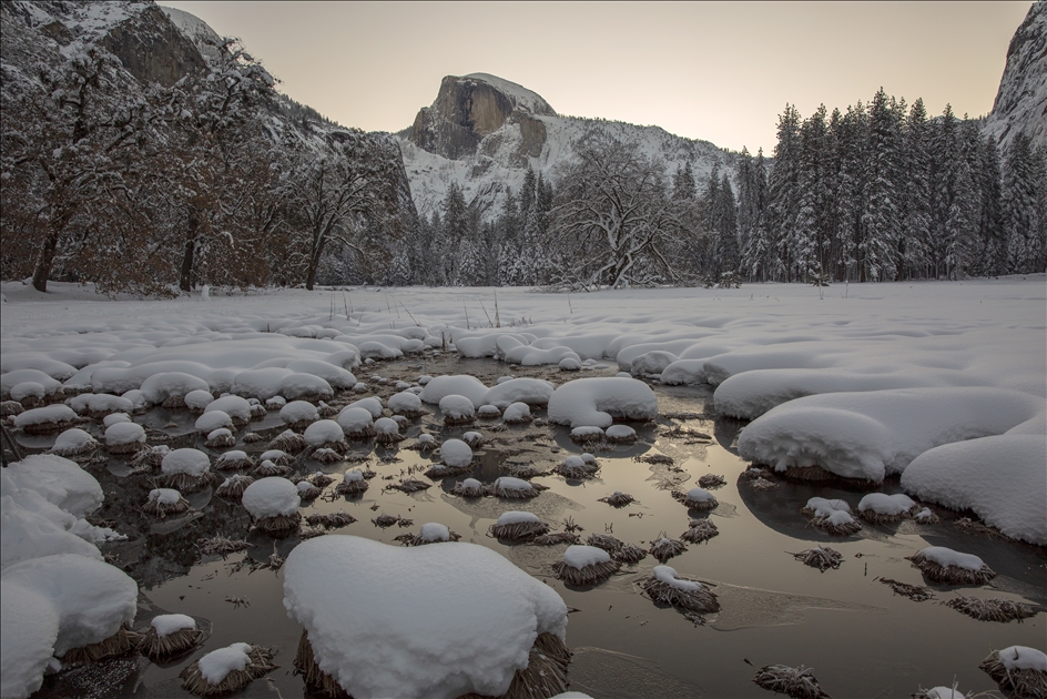Ji Geliyê Yosemiteyê dîmenên zivistanê