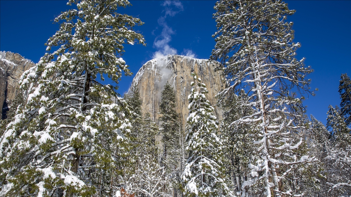 SHBA, peizazhe dimri në Luginën Yosemite