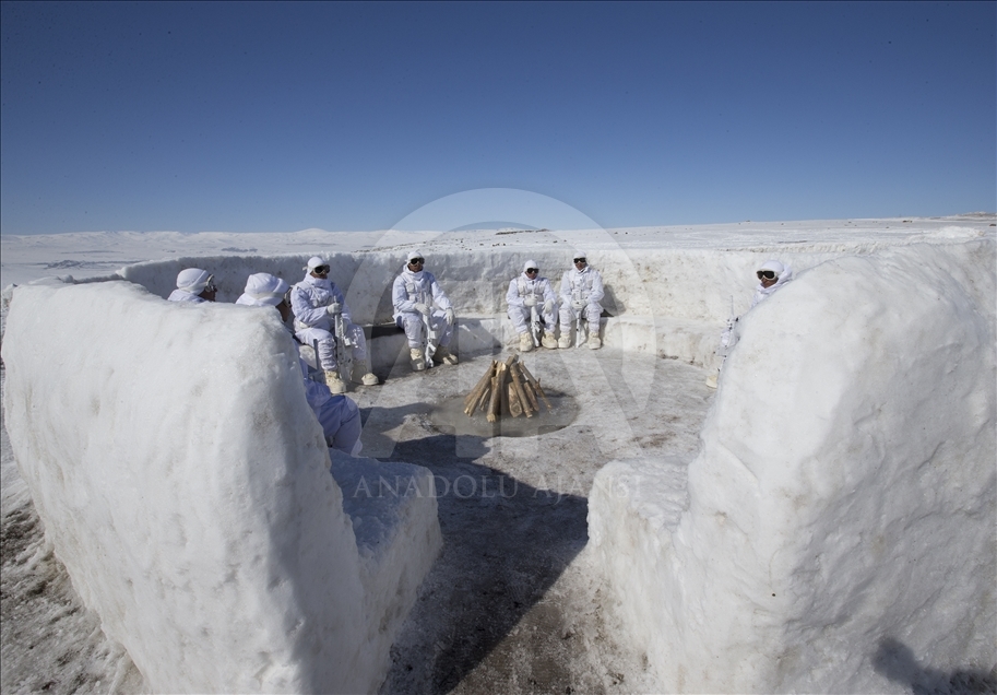 Turkish commandos on duty in Turkey's Kars