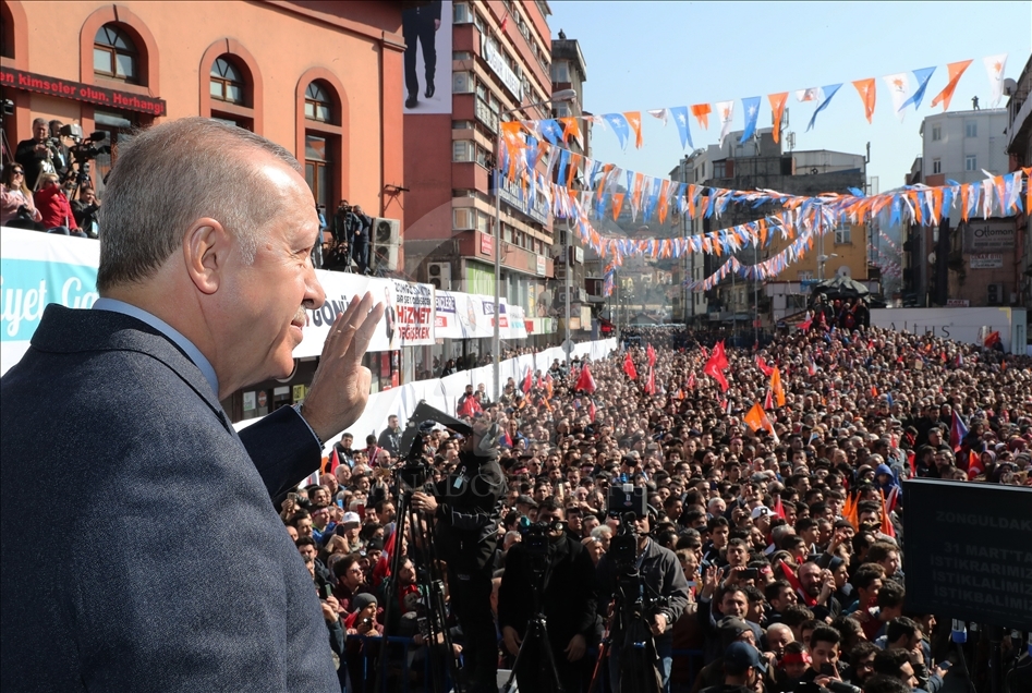 AK Parti'nin Zonguldak mitingi