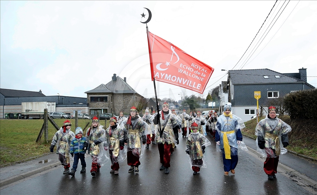Carnival in 'Turkish Village' Faymonville in Belgium