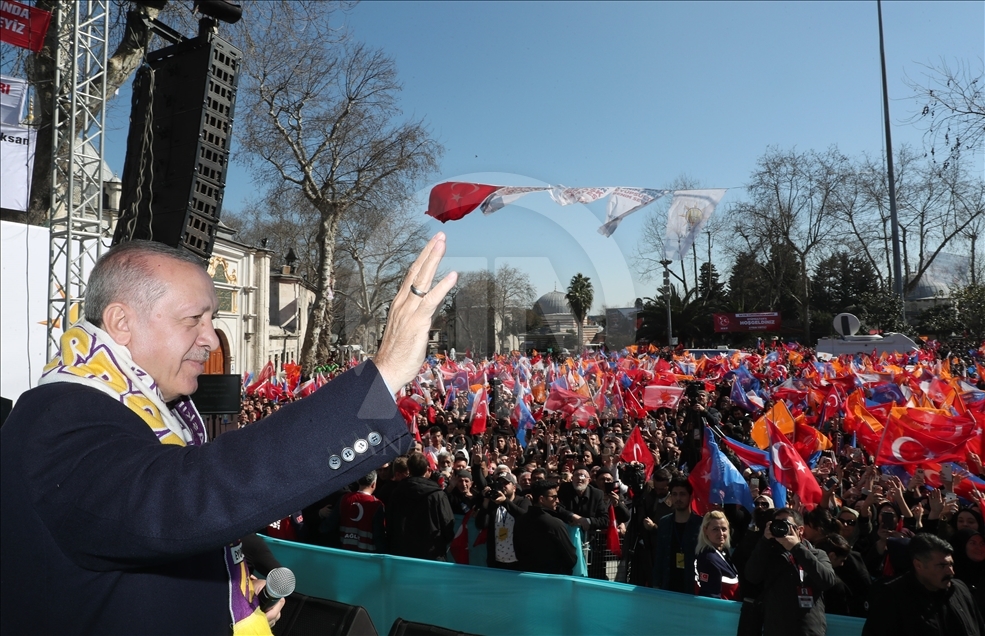 AK Parti'nin Eyüpsultan mitingi