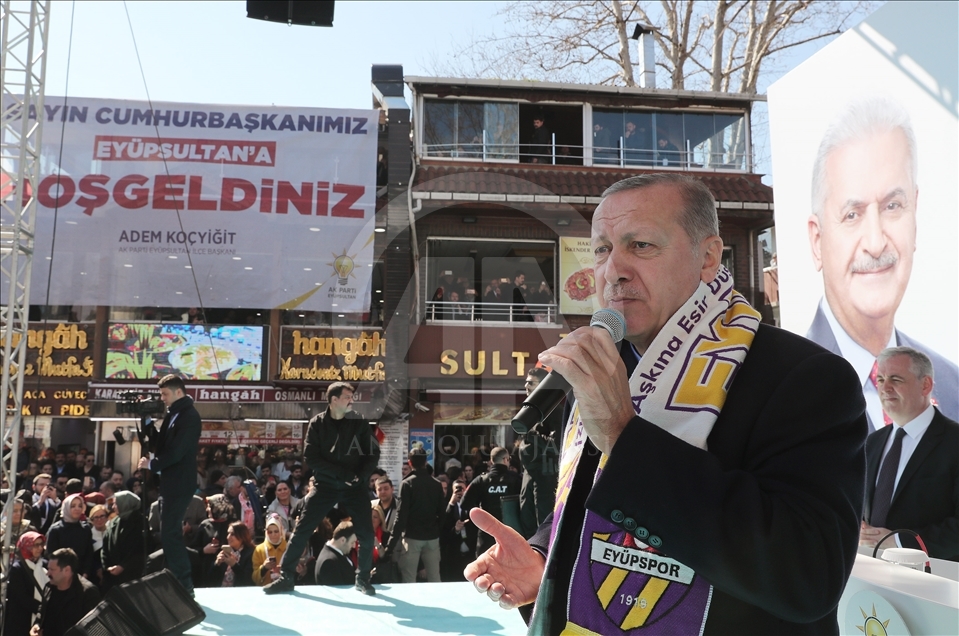 AK Parti'nin Eyüpsultan mitingi