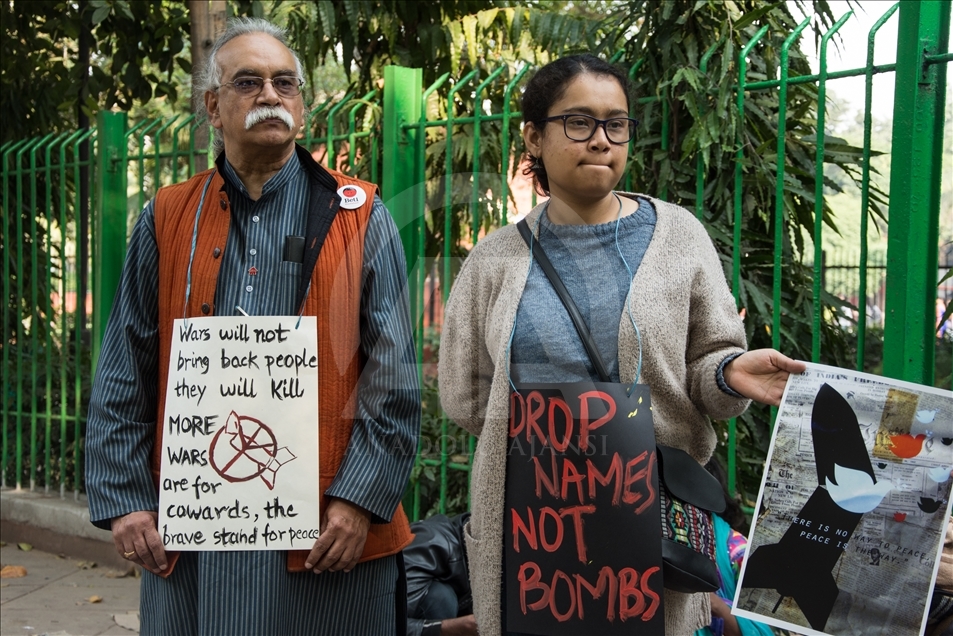 Citizen Human Rally in Delhi against War - Anadolu Agency