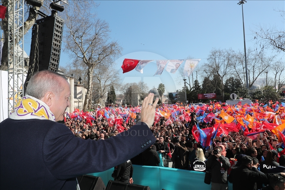 AK Parti'nin Eyüpsultan mitingi