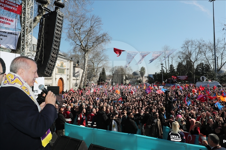 AK Parti'nin Eyüpsultan mitingi