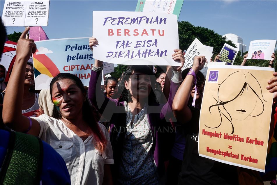 Hari Perempuan Internasional Di Jakarta - Anadolu Ajansı