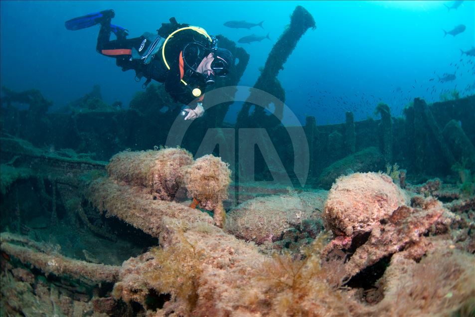 Sunken warships of Dardanelles for diving tourism