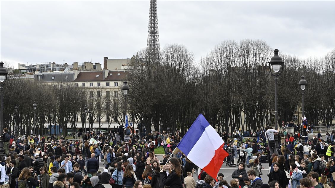Paris'te iklim protestosu