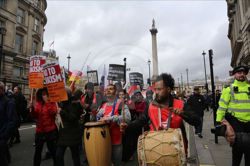 Londra'da Yeni Zelanda'daki terör saldırıları protesto edildi