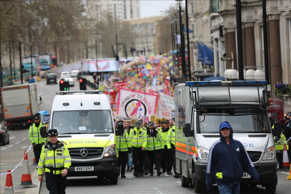 Londra'da Yeni Zelanda'daki terör saldırıları protesto edildi