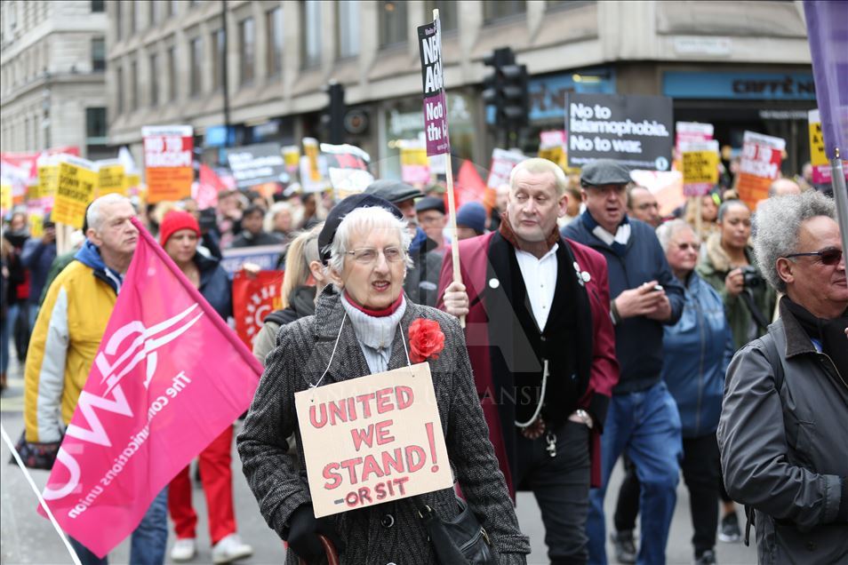 Londra'da Yeni Zelanda'daki terör saldırıları protesto edildi