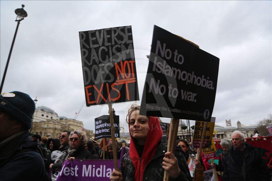 Londra'da Yeni Zelanda'daki terör saldırıları protesto edildi