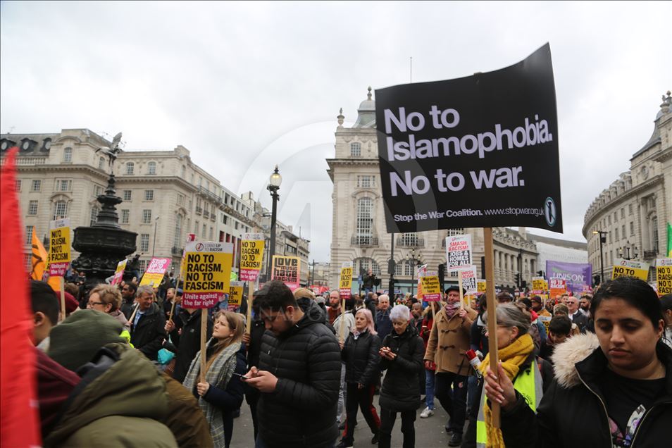 Londra'da Yeni Zelanda'daki terör saldırıları protesto edildi
