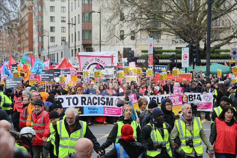 Londra'da Yeni Zelanda'daki terör saldırıları protesto edildi