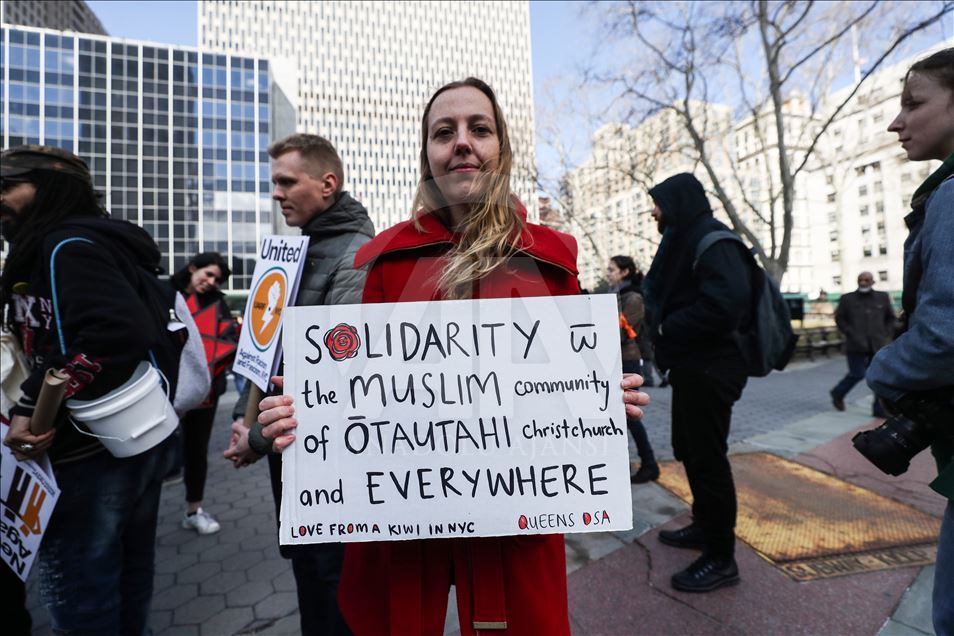 В Нью-Йорке прошла акция против исламофобии