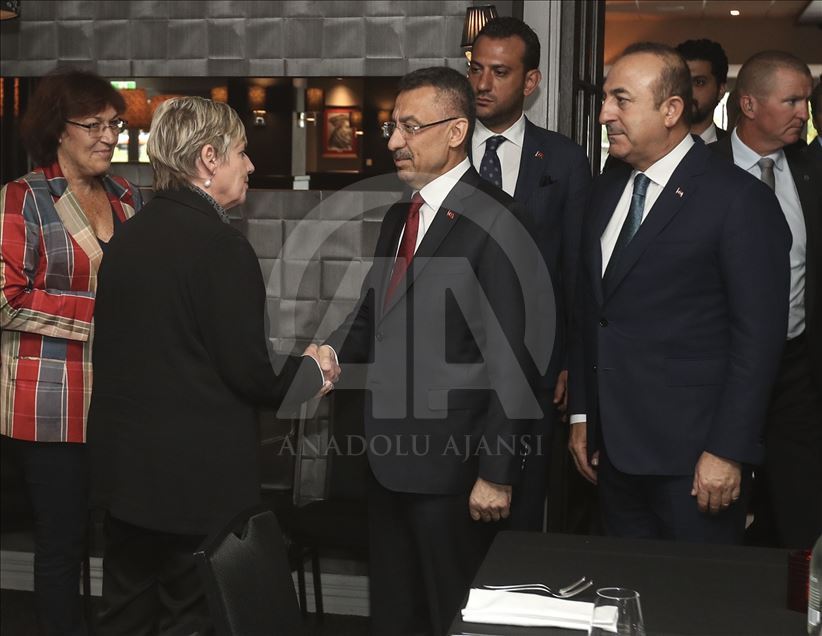 Cumhurbaşkanı Yardımcısı Oktay ve Dışişleri Bakanı Çavuşoğlu Yeni Zelanda'da