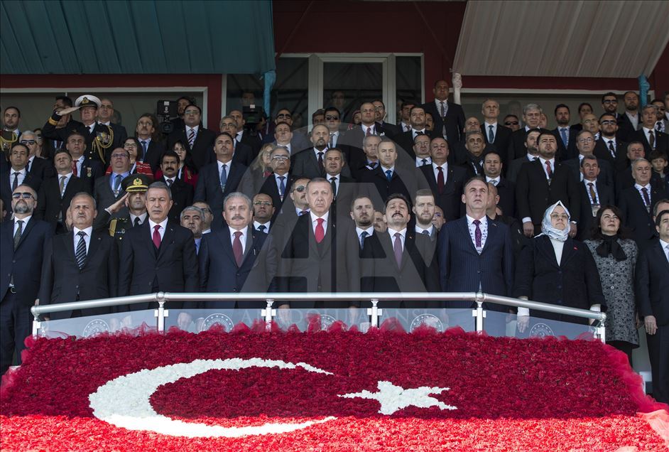حضور اردوغان در مراسم گرامیداشت 18 مارس، روز شهدا و صد و چهارمین پیروزی چناق قلعه
