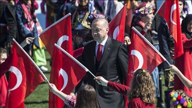 حضور اردوغان در مراسم گرامیداشت 18 مارس، روز شهدا و صد و چهارمین پیروزی چناق قلعه