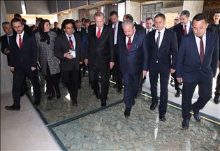 الرئيس أردوغان يفتتح "متحف طروادة" بولاية جناق قلعة