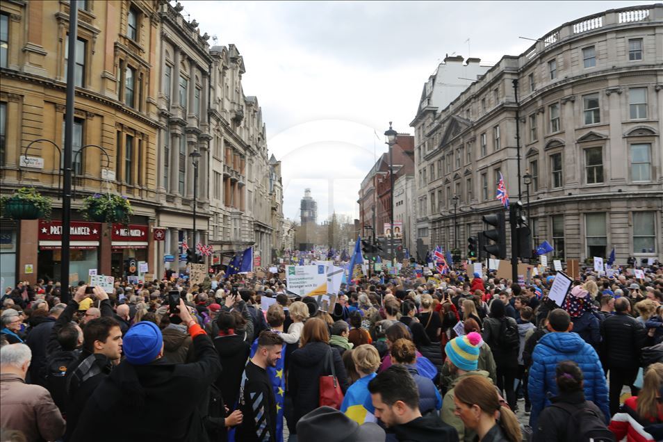 Anti Brexit activists demonstration in London