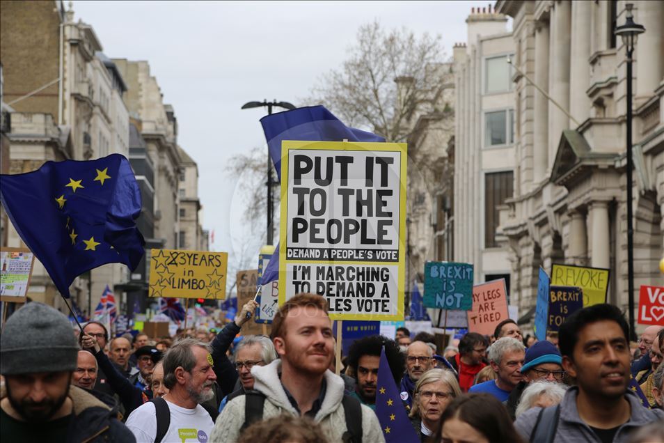 Manifestación contra el Brexit en Londres