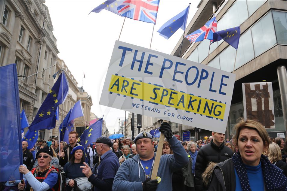 Manifestación contra el Brexit en Londres