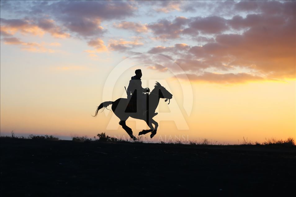 Mounted shepherds in Turkey's Konya
