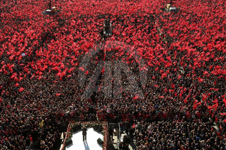 People's Alliance election rally in Istanbul
