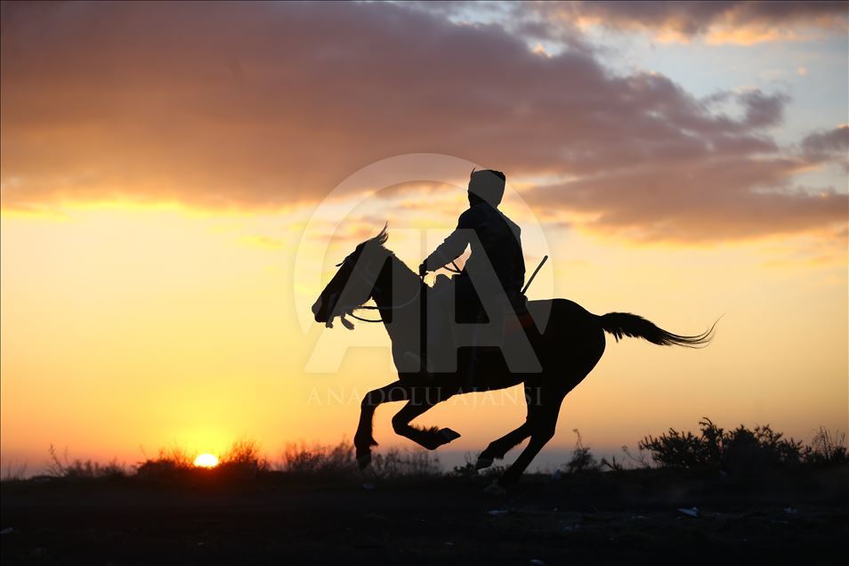 Mounted shepherds in Turkey's Konya