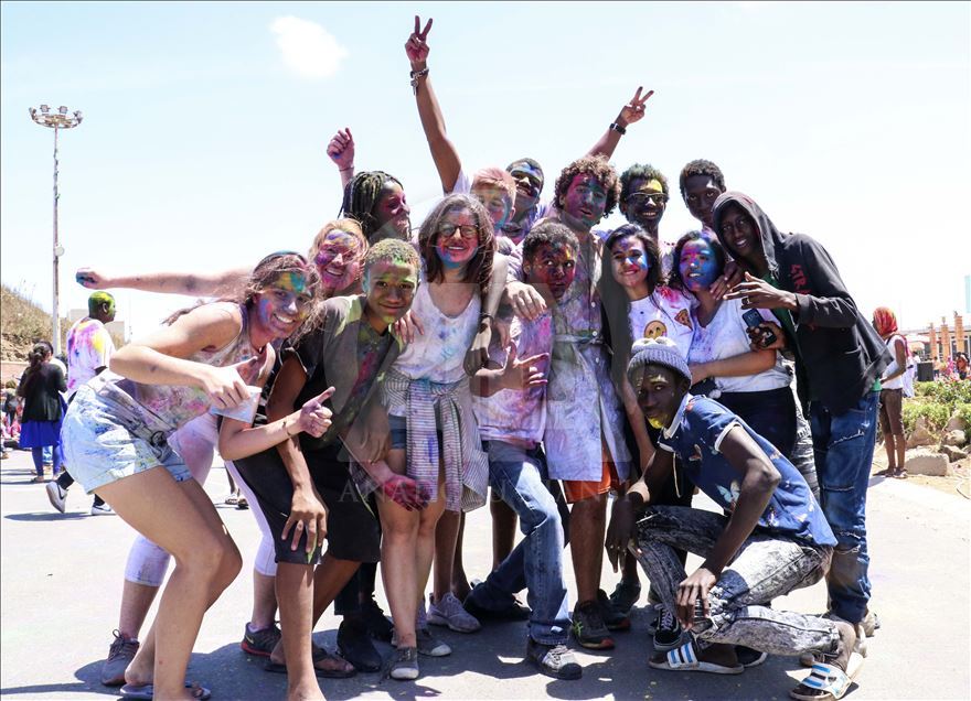 Holi festival in Senegal