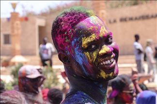 Festival Holi en Senegal