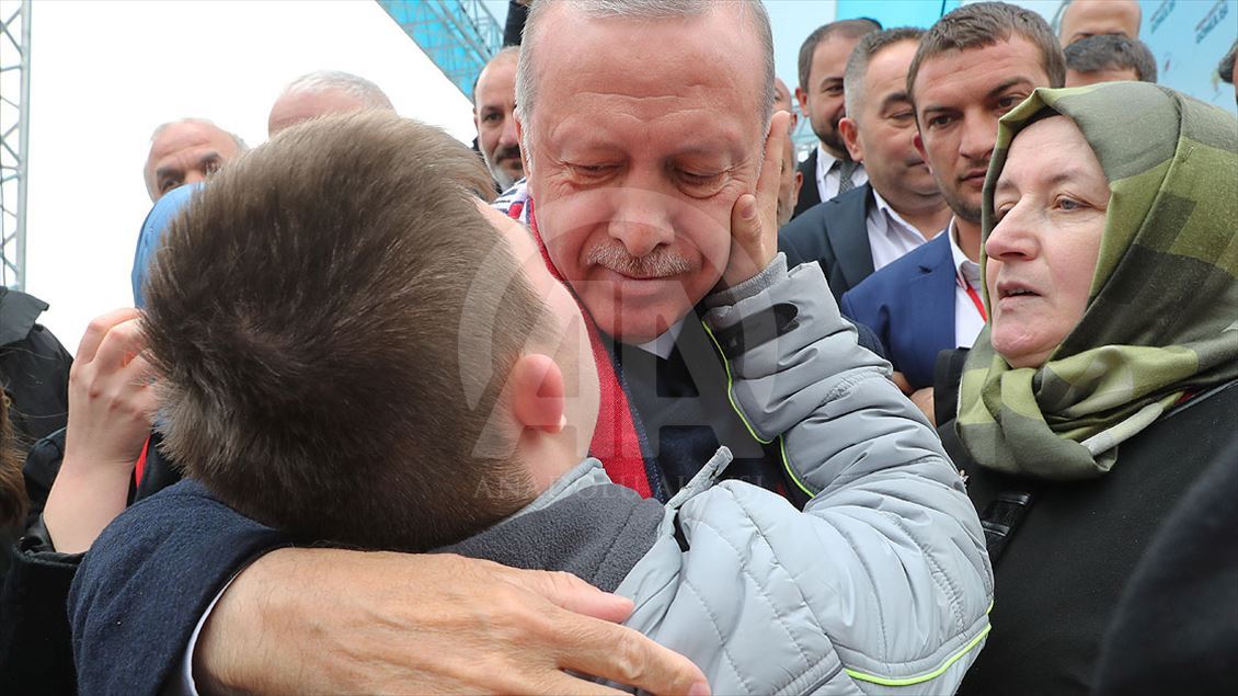 Cumhurbaşkanı Erdoğan, AK Parti'nin Düzce Mitingine katıldı