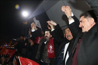 Ağrı'da AK Parti sevinci