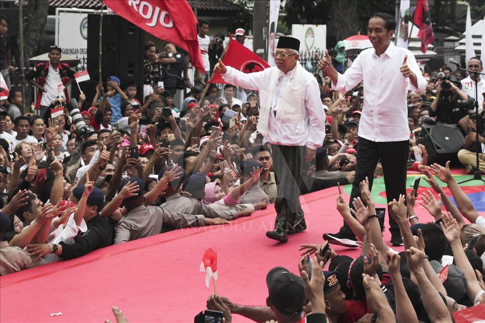 Kampanye Jokowi, Ma'ruf Amin di Banten