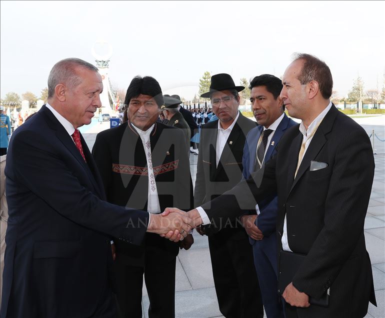 استقبال از رئیس جمهور بولیوی در آنکارا