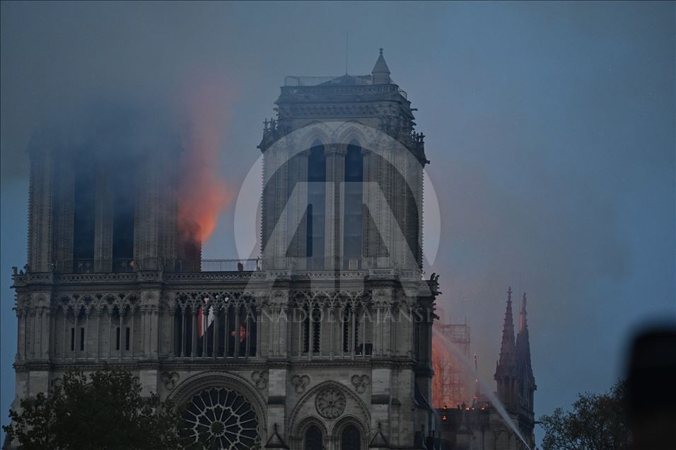 Fire at Notre-Dame Cathedral in Paris