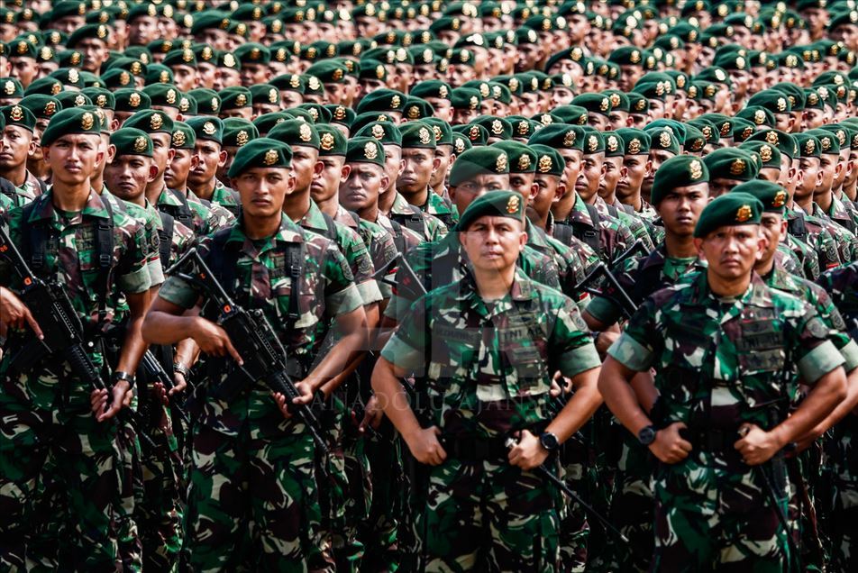 Entrenamiento del Ejercito de Indonesia